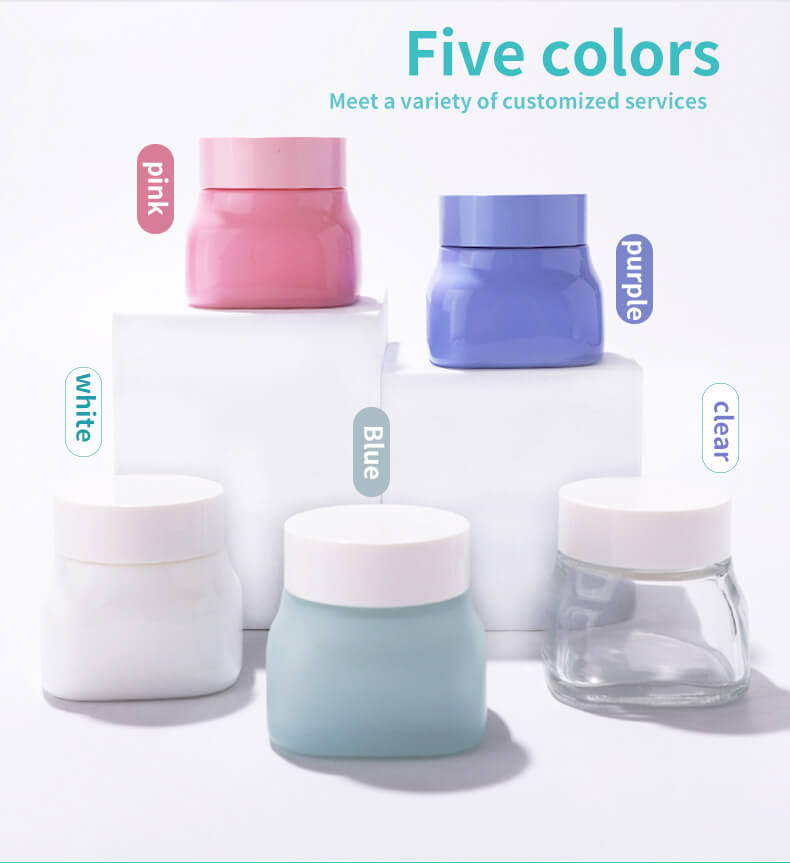 Новый дизайн индивидуальной упаковки цветной стеклянной банки