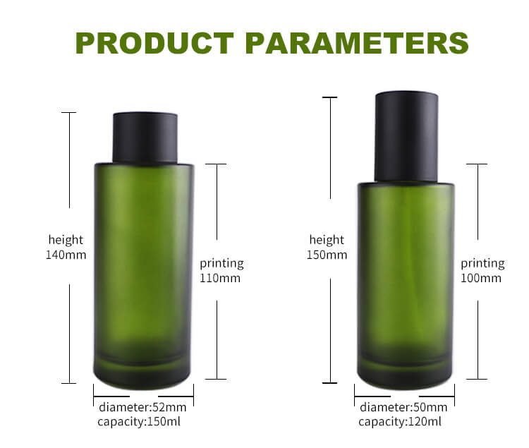 Экологичная косметическая стеклянная упаковка для бутылок