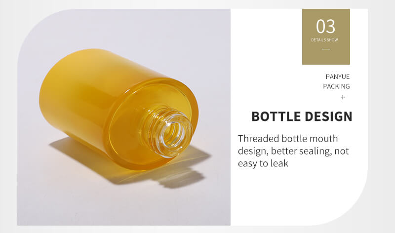 Экологически чистая косметическая стеклянная бутылка на 30 мл