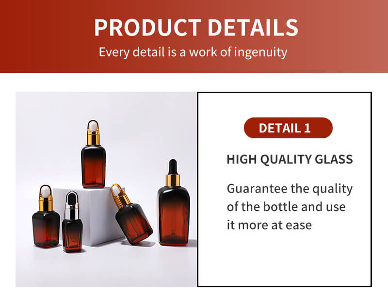 wholesale квадратная стеклянная бутылка с капельницей