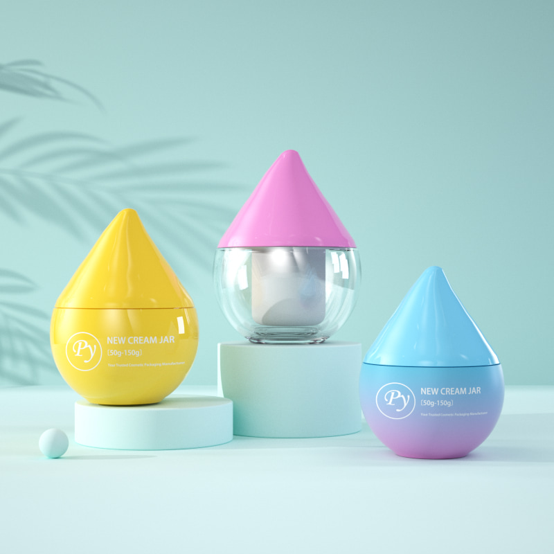 150g Tear Drop Design Cream Jar