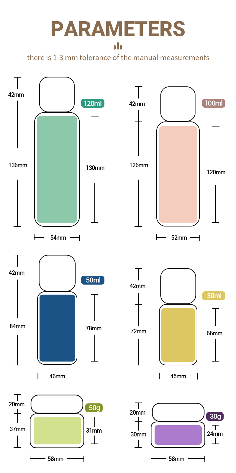 Minimalist Design Cosmetic Packaging Set