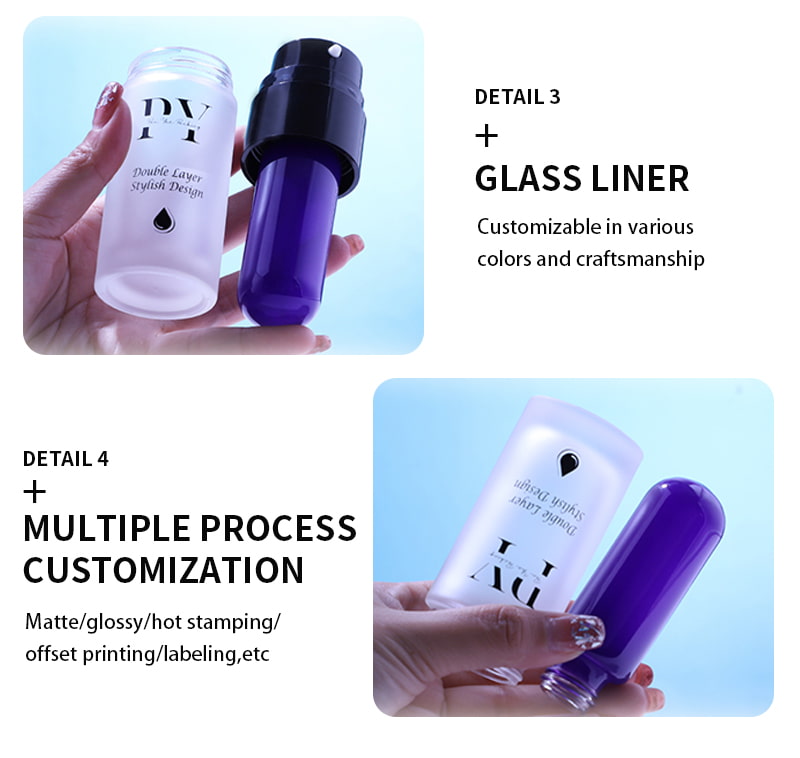 Customizable Skincare Glass Bottle