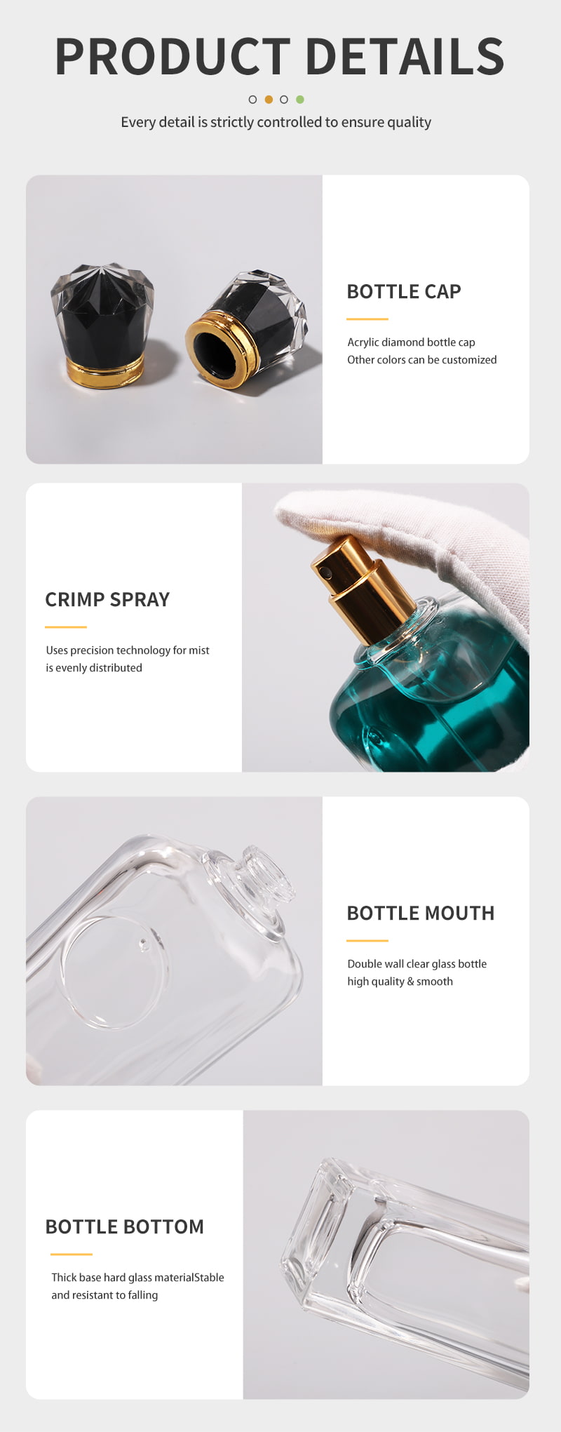 200ml perfume glass bottle