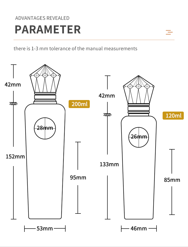 Diamond Cap Perfume Bottle