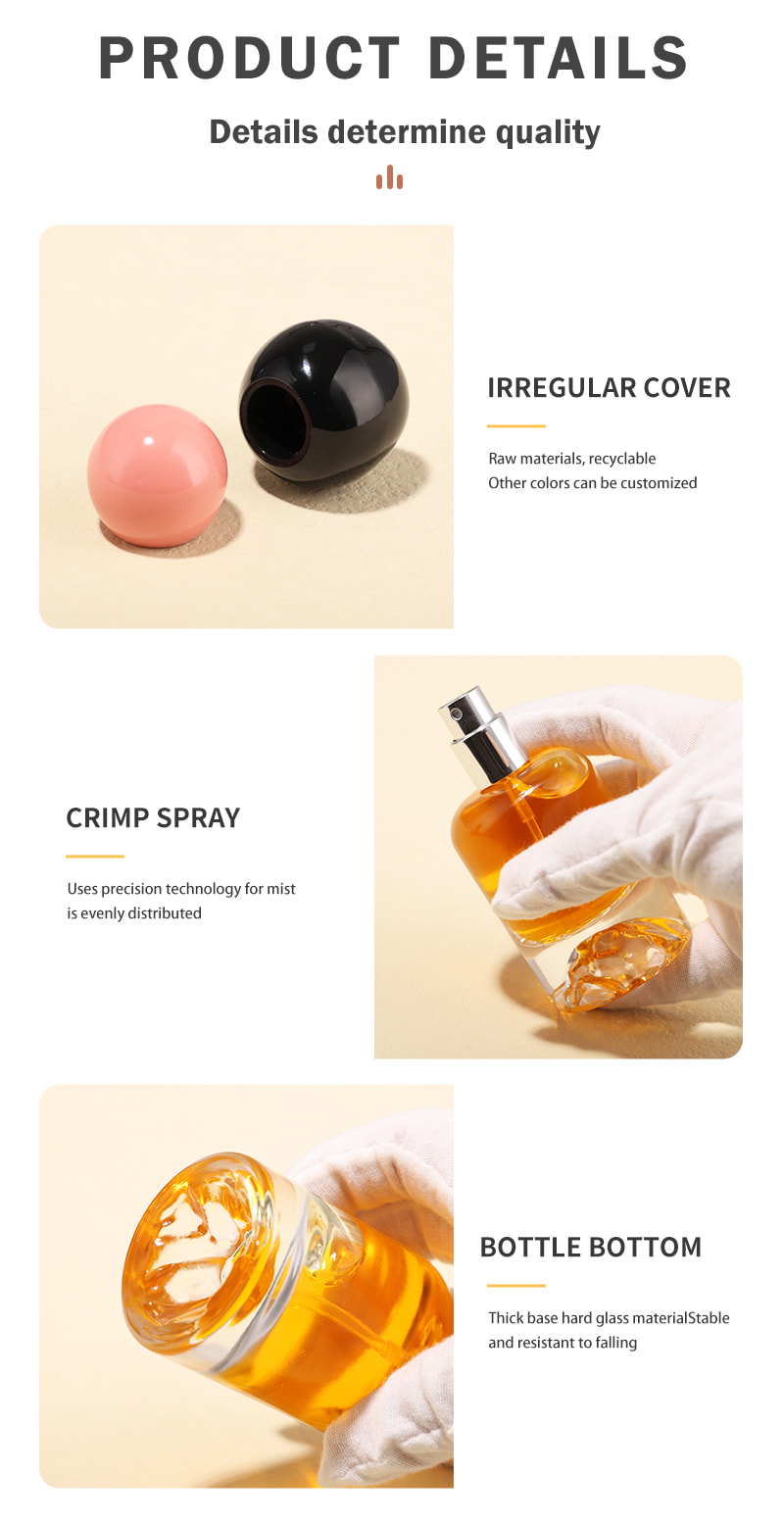 Round Shoulder Cylinder Glass Bottle