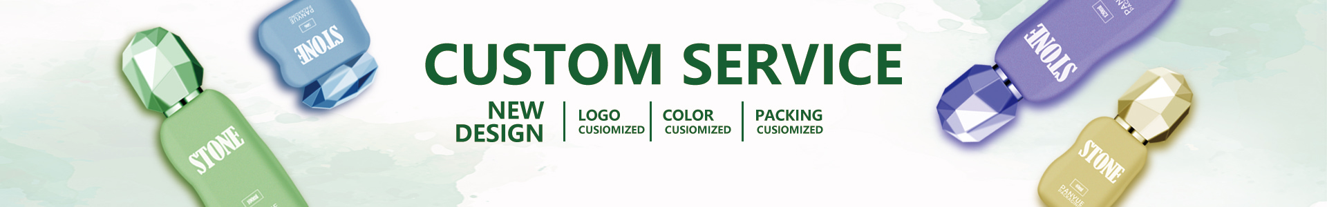 Refillable Glass Cosmetic Containers