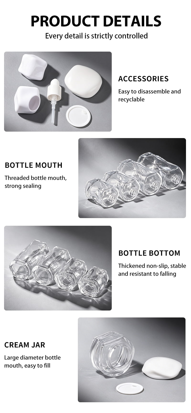 New Irregular Curved Design Bottle