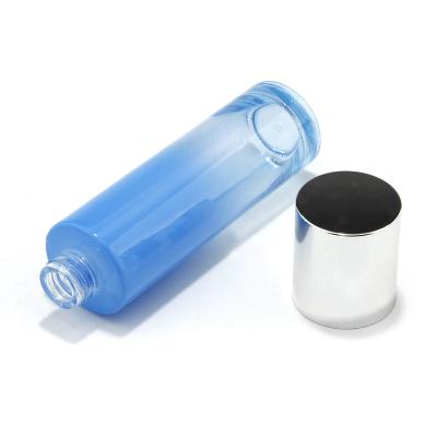 набор косметических стеклянных бутылок с алюминиевой помпой для лосьона для упаковки
