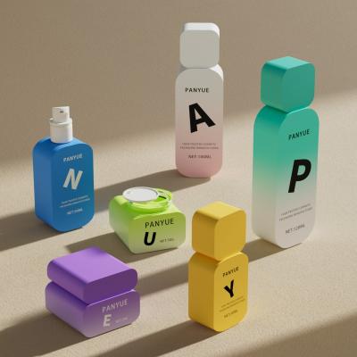 Flat Square Cosmetic Bottle Set