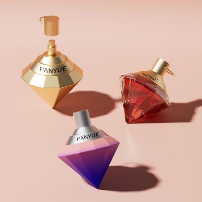 Стеклянный флакон для духов в форме ромба