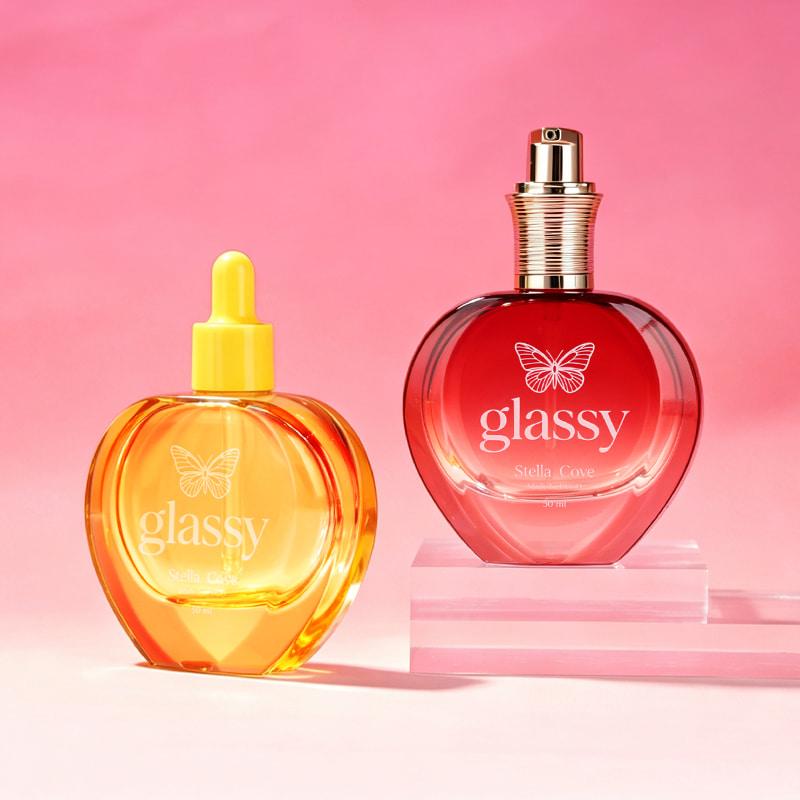 Red Gradient Heart Shape Bottle